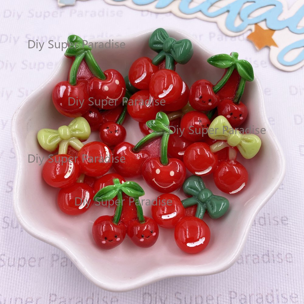 Paradise Jewelry & Watches Llc Photos - 16pcs Colorful Kawaii Cartoon Bowknort Red