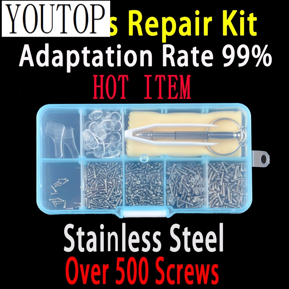 Watch Repair Tool Kit - 500 Eyeglasses Repair Kit Tool Set