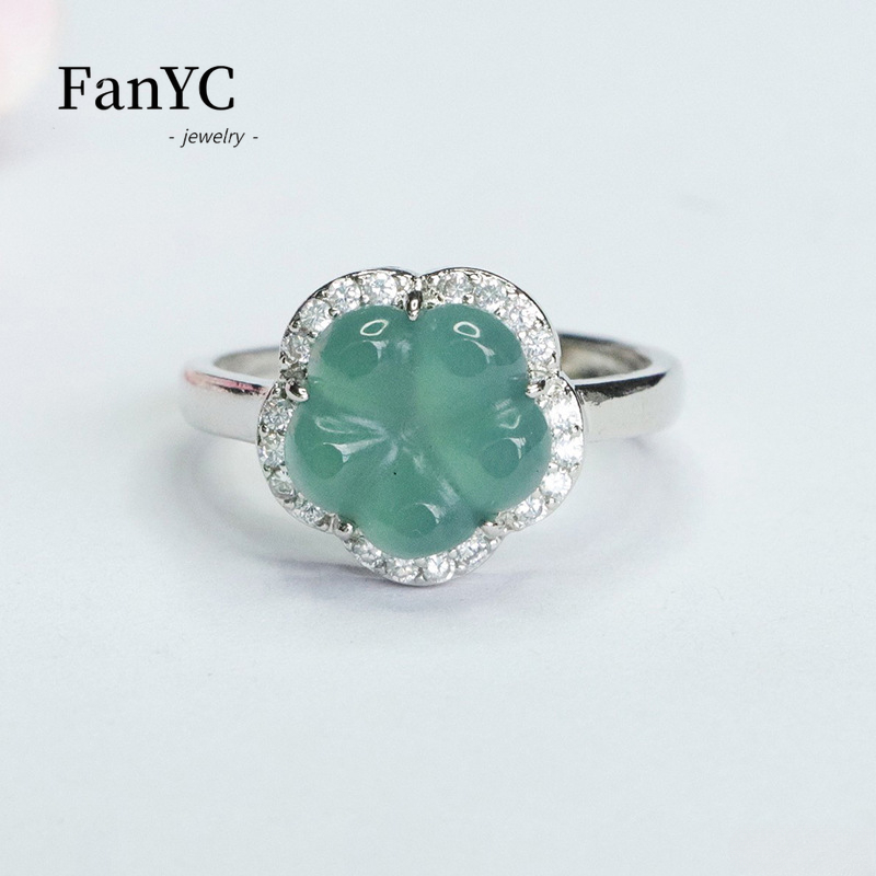 Luxury Gifts Jewelry & Watches Namfleg Mostar - Natural A-goods Jadeite Blue Water Flower