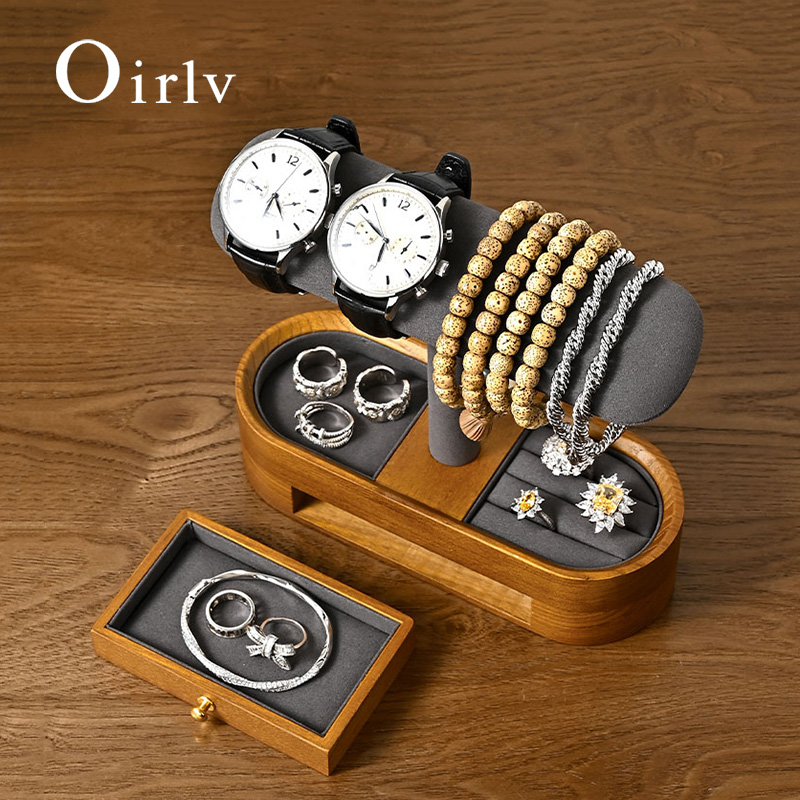 Watch Display Box - Oirlv Solid Wood Watch Organizer Shelf