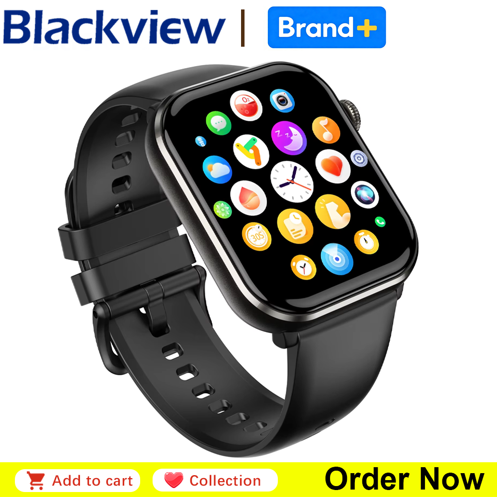 Italian Jewelry Watches - Blackview R60 Bluetooth Call Smartwatch 1.96''