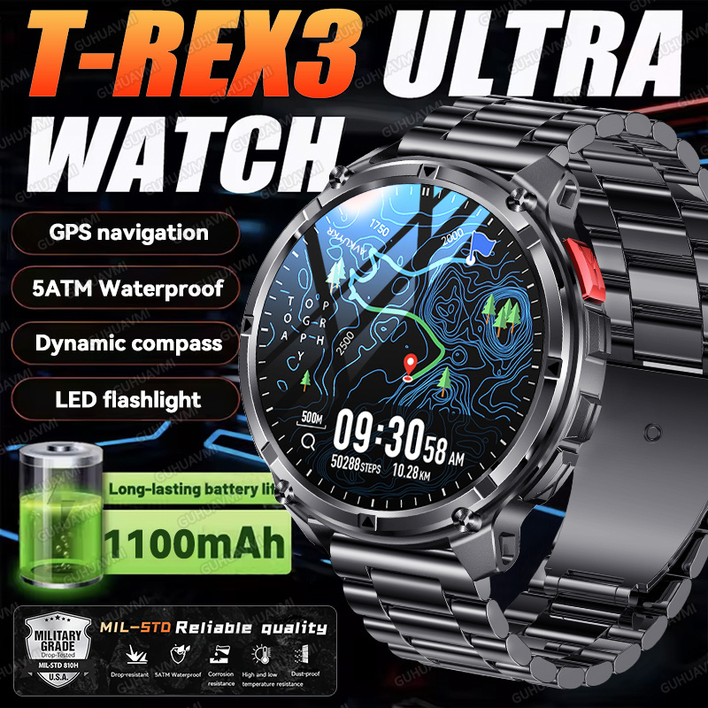 Italian Jewelry Watches - 2026 New T-Rex3 Ultra 1100Mah Military