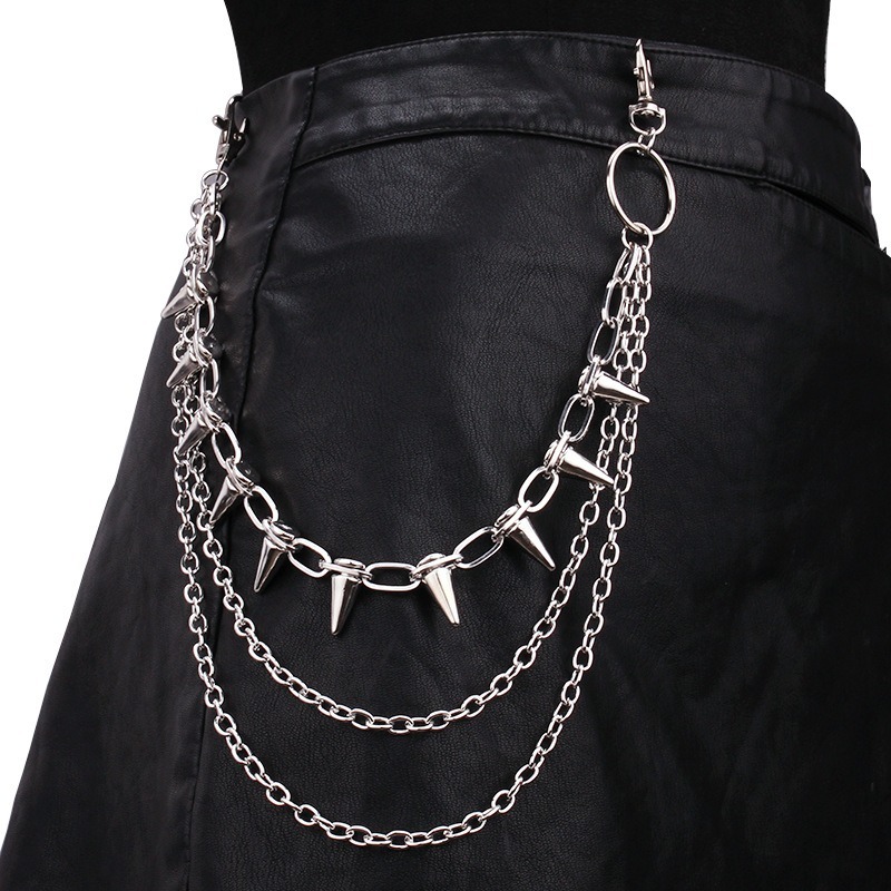 Hip Hop Chain Necklace - Hip Hop Punk Rock Metal Pants