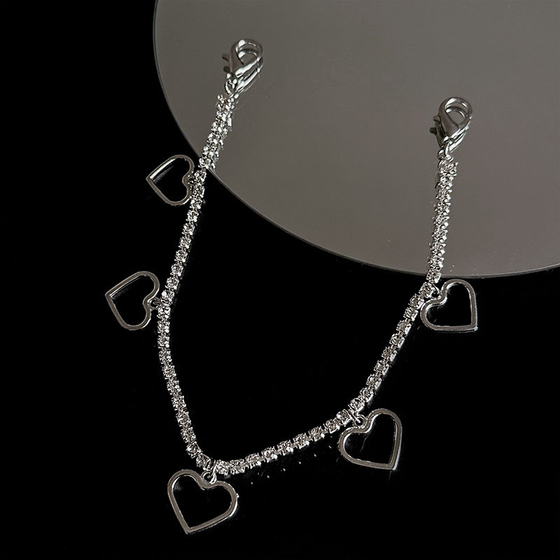 Hip Hop Chain Necklace - Europe and America Silver Color Hollow