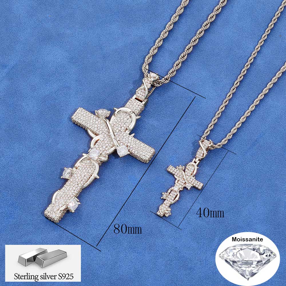 Hip Hop Chain Necklace - NUOYA Luxury Moissanite 925 Sterling Silver