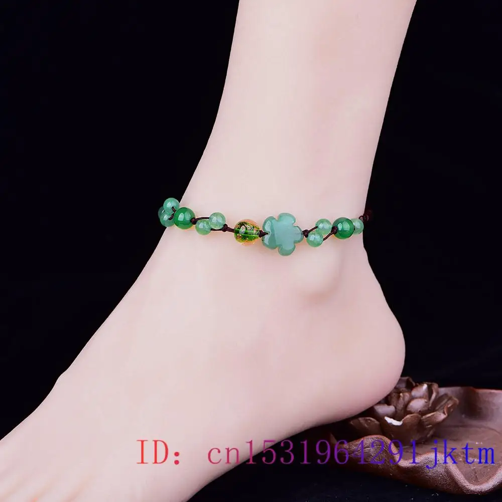 Jade Flower Anklets for Women  - Luxury Gifts Jewelry & Watches Namfleg Mostar recension och pris