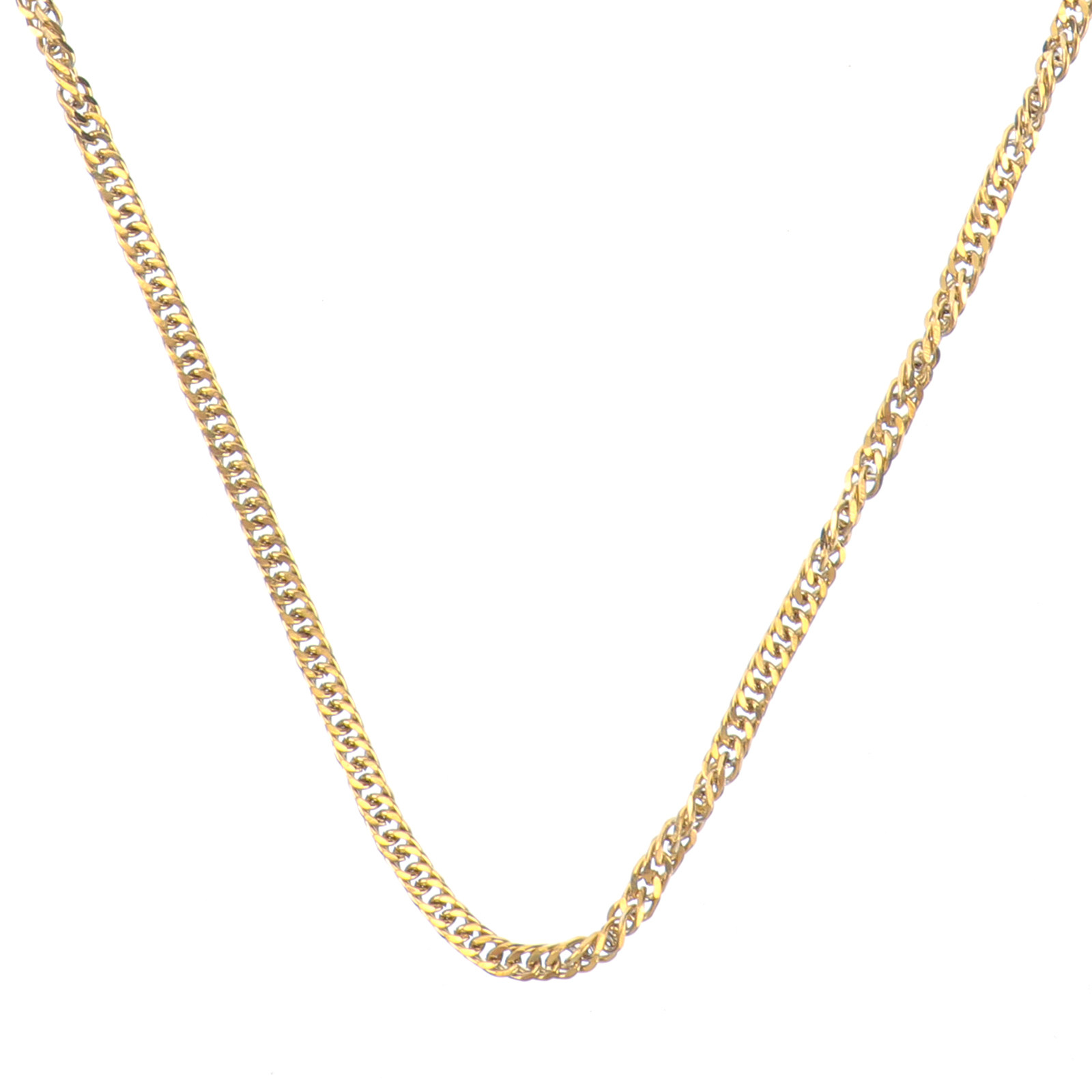 1Pcs Golden Titanium Steel Dou - Hip Hop Chain Necklace recension och pris