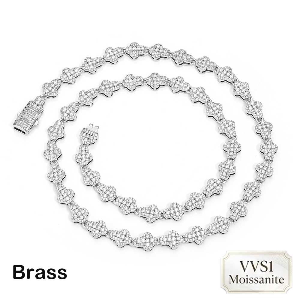 Nuoya Brass/925 VVS1 Moissanit - Hip Hop Chain Necklace recension och pris