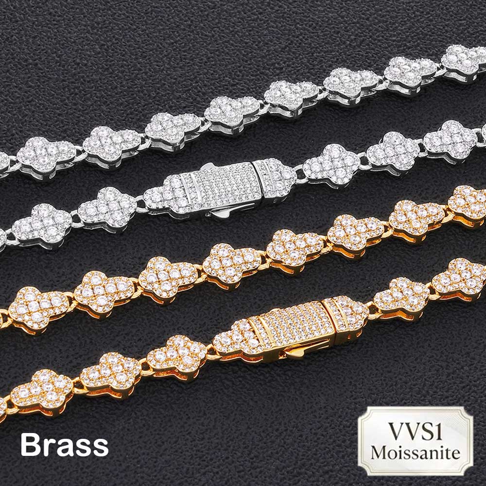 Nuoya Brass/925 VVS1 Moissanit - Hip Hop Chain Necklace recension och pris