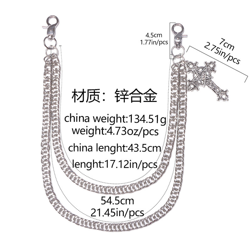 Fashion Punk Metal Pants Chain - Hip Hop Chain Necklace recension och pris