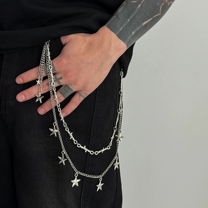 Men Women Hip Hop Double Layer - Hip Hop Chain Necklace recension och pris