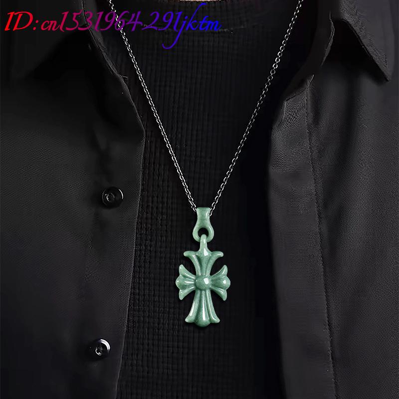 Natural Burmese Jadeite Cross  - Luxury Gifts Jewelry & Watches Namfleg Mostar recension och pris