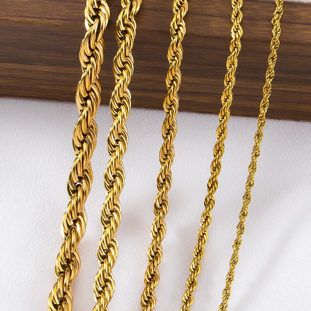 0.5/1 Meter Stainless Steel Tw - Hip Hop Chain Necklace recension och pris