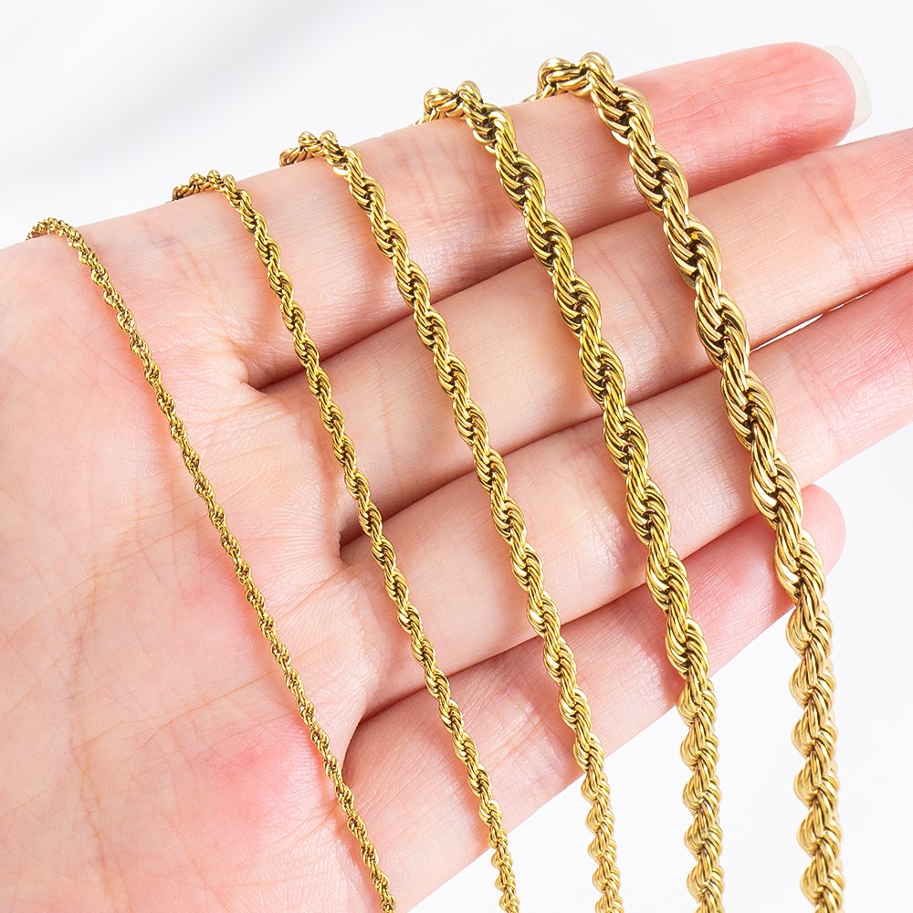 0.5/1 Meter Stainless Steel Tw - Hip Hop Chain Necklace recension och pris