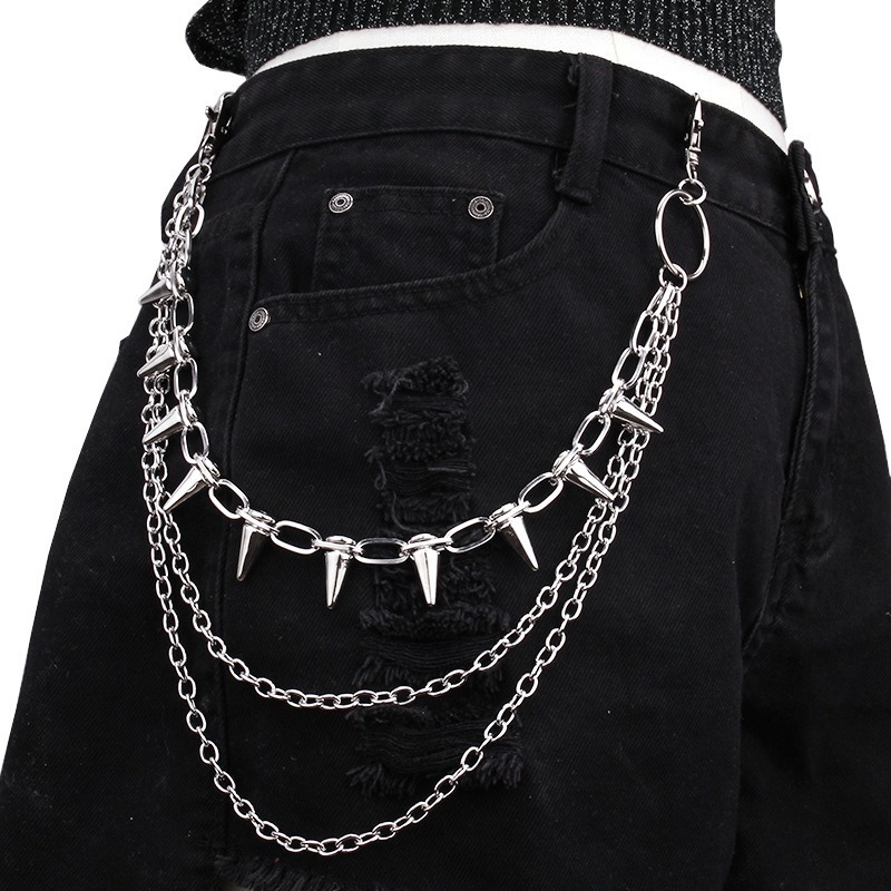 Hip Hop Punk Rock Metal Pants  - Hip Hop Chain Necklace recension och pris