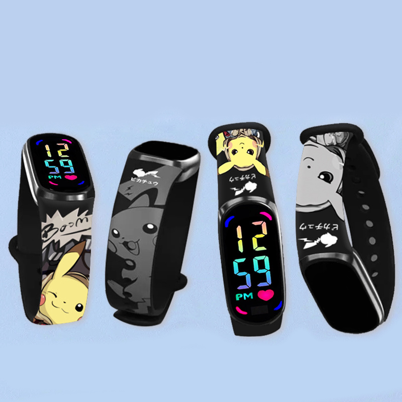 Pikachu Kids LED Watch Waterpr - Jewelry Bracelet Watches recension och pris