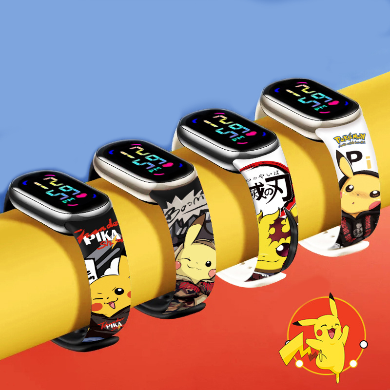 Pikachu Kids LED Watch Waterpr - Jewelry Bracelet Watches recension och pris