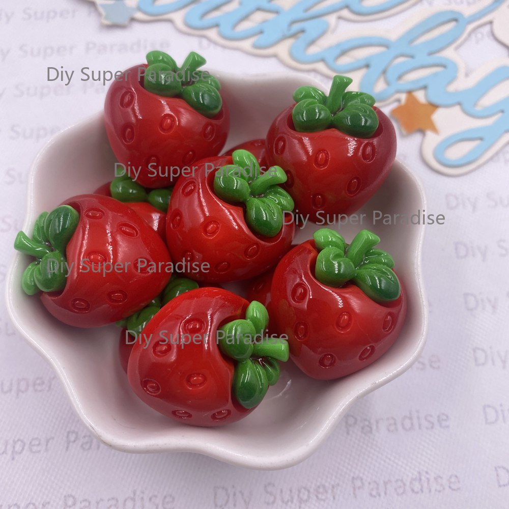 8PCS Resin Kawaii Colorful Red - Paradise Jewelry & Watches Llc Photos recension och pris