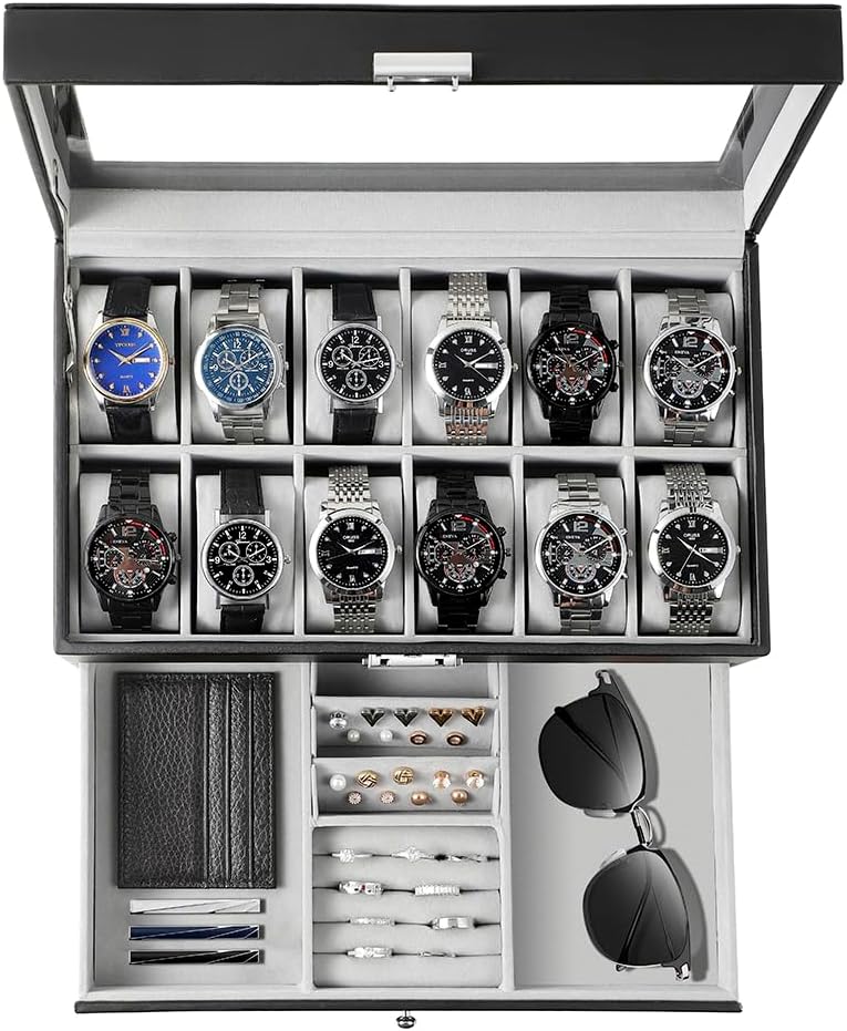 Watch Box Organizer for Men Gi - Watch Display Box recension och pris