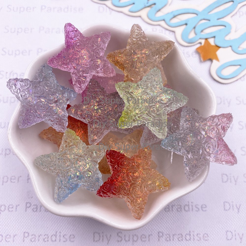 10PCS Resin Clear Candy Color  - Paradise Jewelry & Watches Llc Photos recension och pris