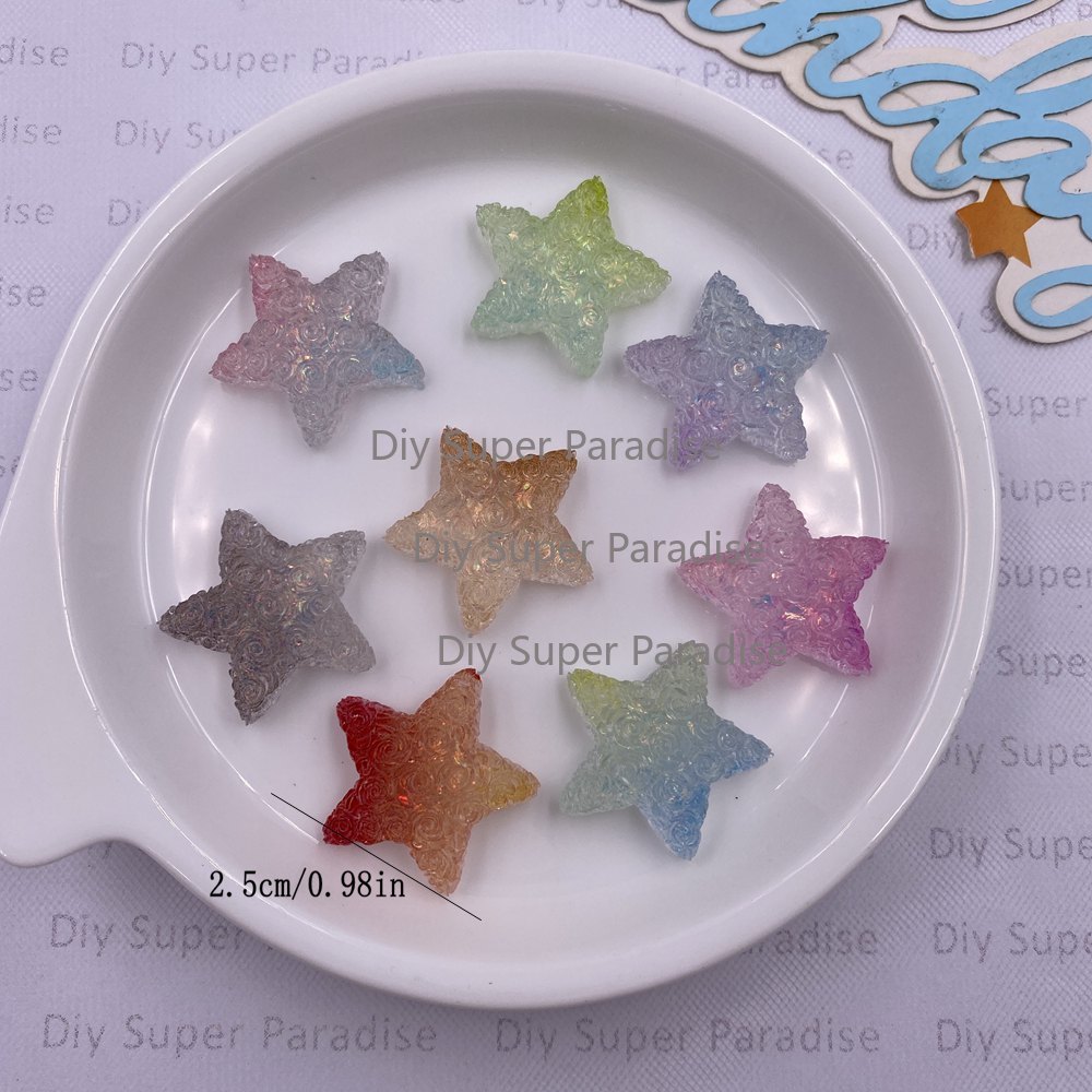 10PCS Resin Clear Candy Color  - Paradise Jewelry & Watches Llc Photos recension och pris