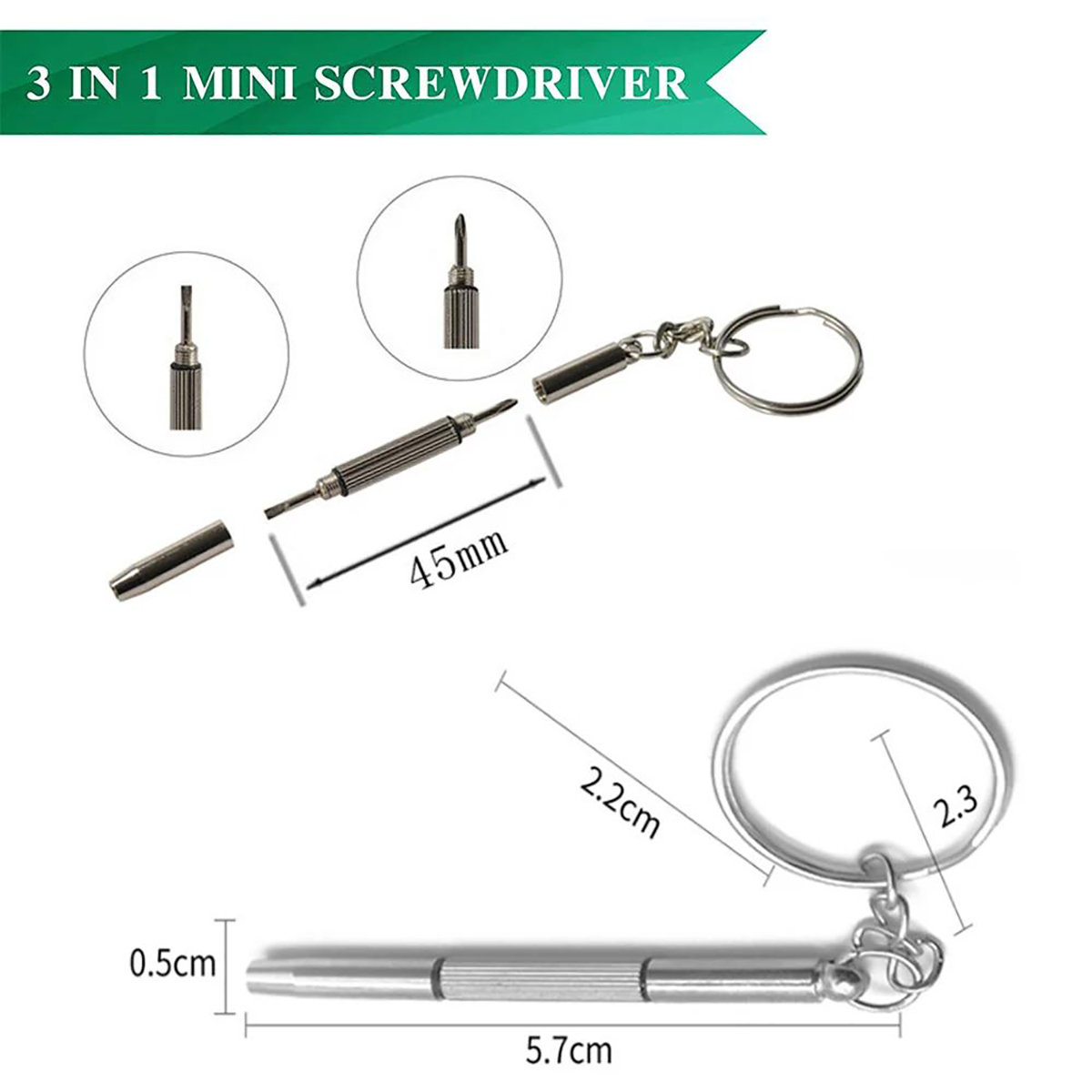 1/2/10pcs Mini 3 in1 Screwdriv - Watch Repair Tool Kit recension och pris