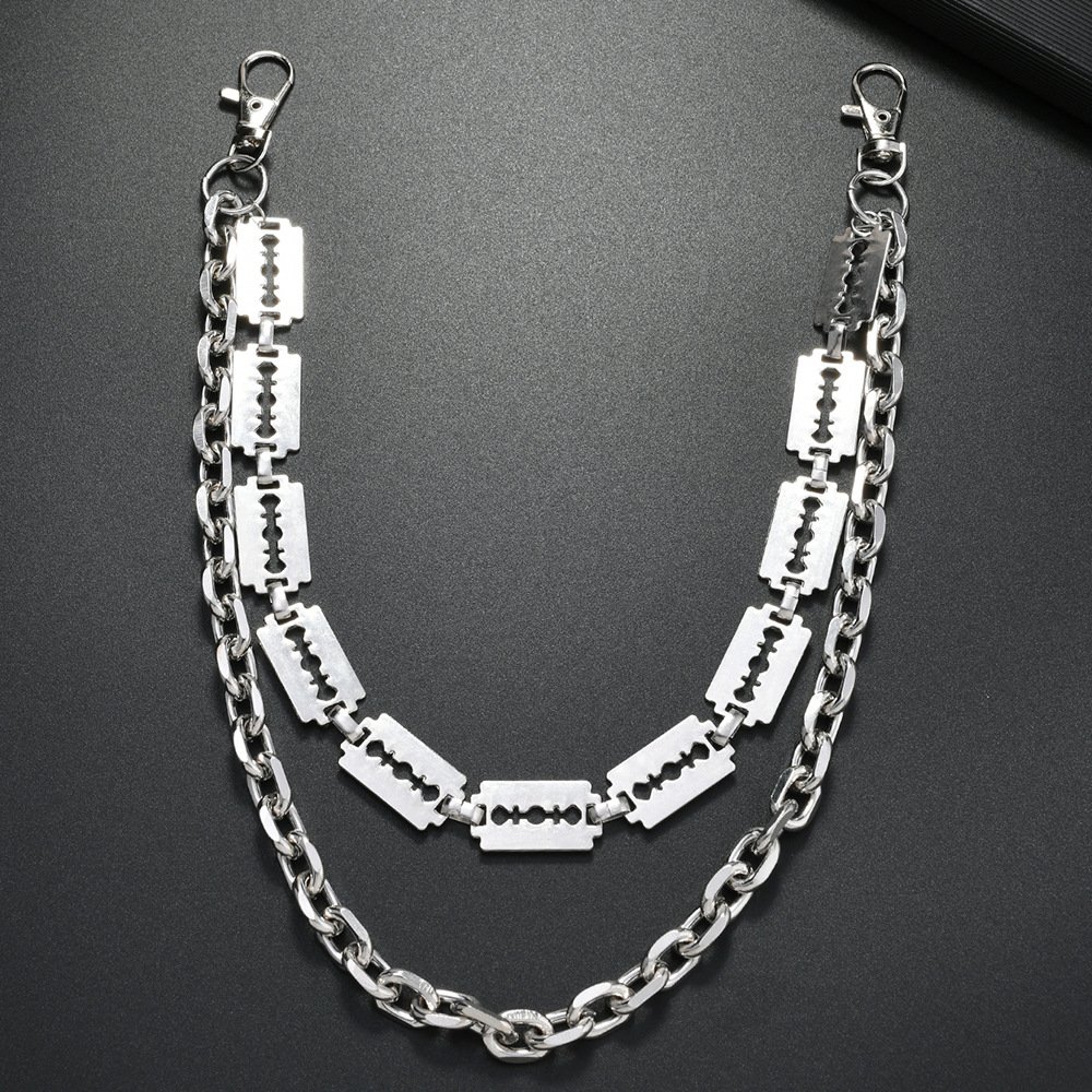 Punk Metal Chain Keychains for - Hip Hop Chain Necklace recension och pris