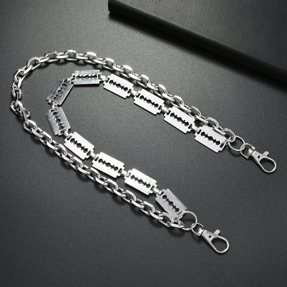 Punk Metal Chain Keychains for - Hip Hop Chain Necklace recension och pris