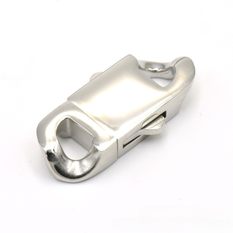 Stainless Steel Spring Clasp L - Hip Hop Chain Necklace recension och pris