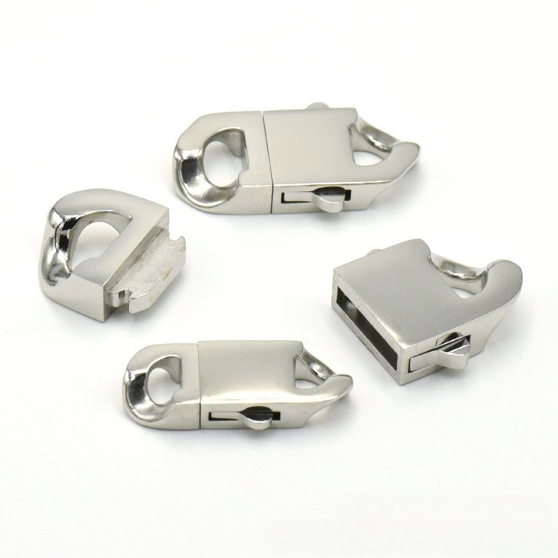 Stainless Steel Spring Clasp L - Hip Hop Chain Necklace recension och pris