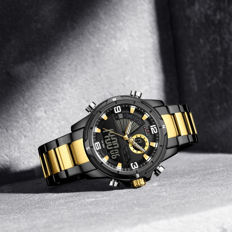 NAVIFORCE Men Dual Display Wat - Watch Display Box recension och pris
