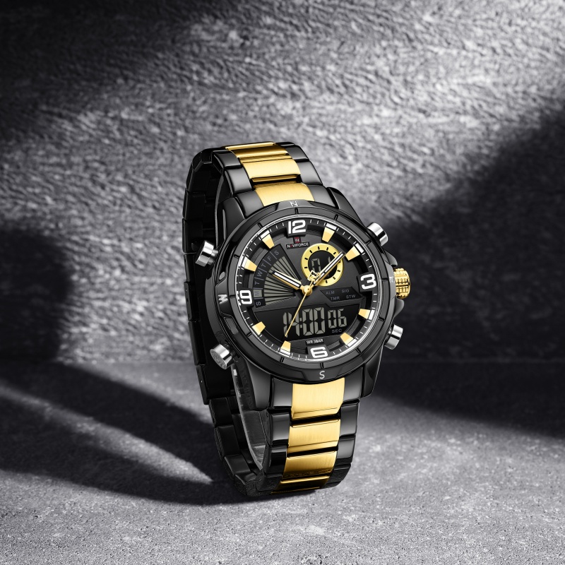 NAVIFORCE Men Dual Display Wat - Watch Display Box recension och pris
